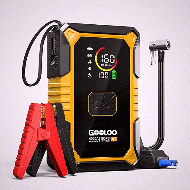 GOOLOO A5 Car Jump Starter with Air Compressor, 4000A Portable Yellow