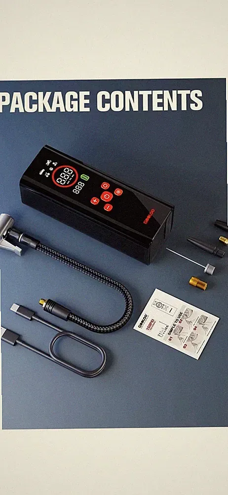 GOOLOO AP150 PRO Tire Inflator 150PSI Cordless Air Pump LED + Auto Shut-Off