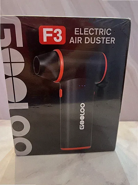 GOOLOO F3 Electric Air Duster, 3-Speed Adjustable Air Blower for Cleaning